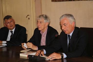 Corrado Augias (center) History Prize 2013 with G.Turi 